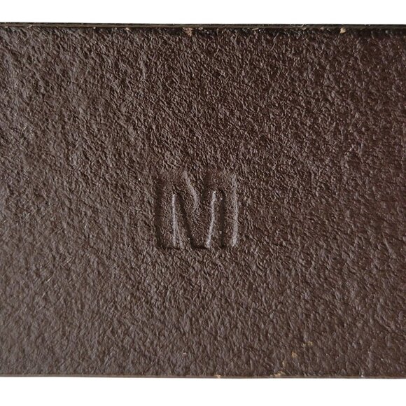 Genuine Leather Tooled Brown Western Floral Belt Made in India NEW Size M - Picture 11 of 14